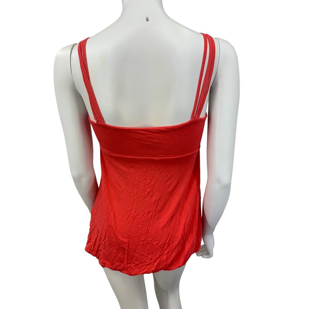 Buffalo David Bitton scarlet red tank top tunic scoop neck medium - Picture 7 of 8